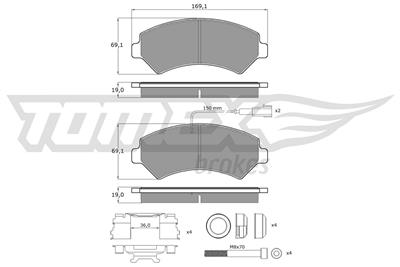 TOMEX Brakes TX 14-401 Číslo výrobce: 14-401. EAN: 5901646644298.