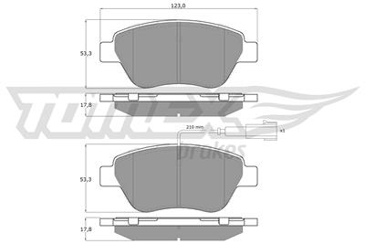 TOMEX Brakes TX 14-44 Číslo výrobce: 14-44. EAN: 5901646643178.