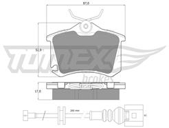 TOMEX Brakes TX 16-15