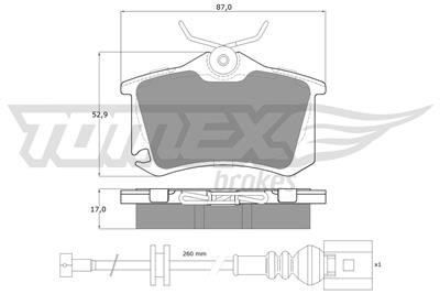TOMEX Brakes TX 16-15 Číslo výrobce: 16-15. EAN: 5906485559093.