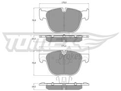TOMEX Brakes TX 16-68
