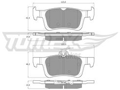 TOMEX Brakes TX 17-021