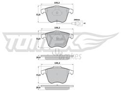 TOMEX Brakes TX 17-12