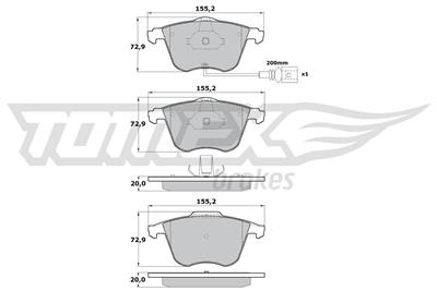 TOMEX Brakes TX 17-12 Číslo výrobce: 17-12. EAN: 5901646644328.