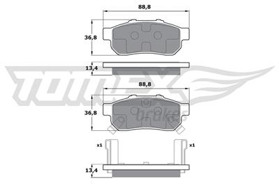 TOMEX Brakes TX 17-22 Číslo výrobce: 17-22. EAN: 5901646644427.