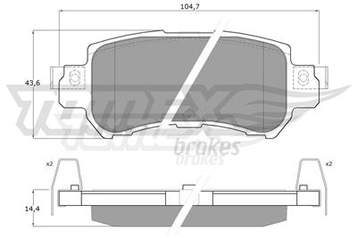 TOMEX Brakes TX 17-26 Číslo výrobce: 17-26. EAN: 5901646644465.