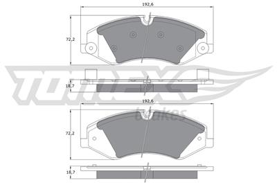 TOMEX Brakes TX 17-73 Číslo výrobce: 17-73. EAN: 5901646645561.