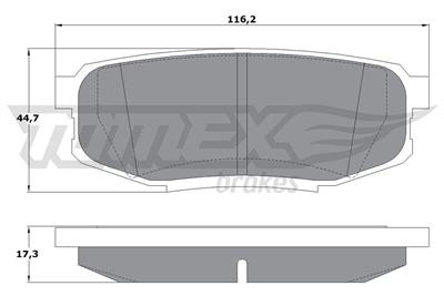 TOMEX Brakes TX 17-78 Číslo výrobce: 17-78. EAN: 5901646645615.