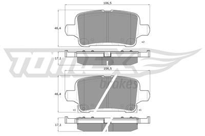 TOMEX Brakes TX 17-88 Číslo výrobce: 17-88. EAN: 5901646645738.