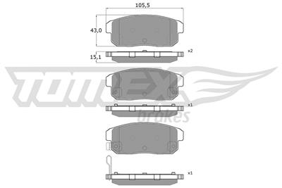 TOMEX Brakes TX 17-97 Číslo výrobce: 17-97. EAN: 5901646646193.
