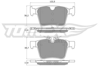 TOMEX Brakes TX 18-162 Číslo výrobce: 22141.
