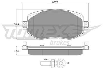 TOMEX Brakes TX 18-33 Číslo výrobce: 18-33. EAN: 5901646647077.