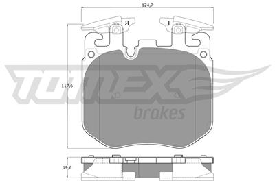 TOMEX Brakes TX 18-50 Číslo výrobce: 18-50. EAN: 5901646649705.