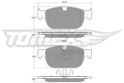 TOMEX Brakes TX 18-57 Číslo výrobce: 18-57. EAN: 5901646649774.