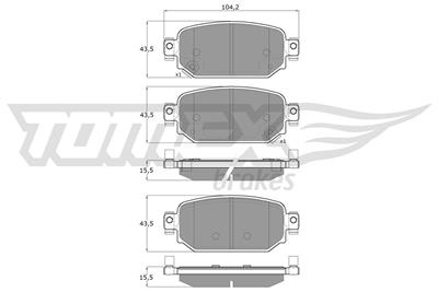 TOMEX Brakes TX 18-69 Číslo výrobce: 22623. EAN: 5901646649903.