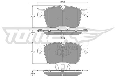TOMEX Brakes TX 18-84 Číslo výrobce: 22302. EAN: 5901646600348.