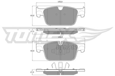 TOMEX Brakes TX 18-86 Číslo výrobce: 22098. EAN: 5901646600362.