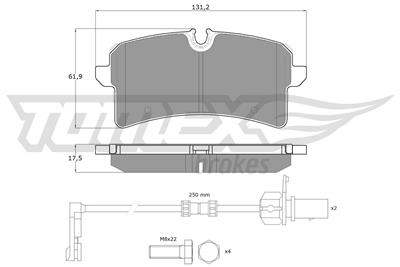 TOMEX Brakes TX 18-88 Číslo výrobce: 25642. EAN: 5901646600386.