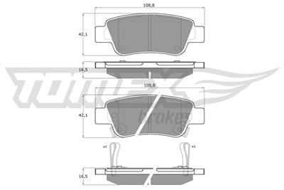 TOMEX Brakes TX 19-07 Číslo výrobce: 24635. EAN: 5901646600683.