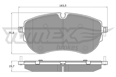 TOMEX Brakes TX 19-13 Číslo výrobce: 22644. EAN: 5901646600768.