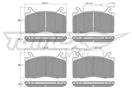 TOMEX Brakes TX 19-42 - Sada brzdových destiček, vždy 4 kusy v sadě