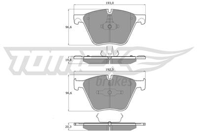 TOMEX Brakes TX 19-45 Číslo výrobce: 24436. EAN: 5901646602007.