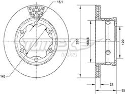 TOMEX Brakes TX 70-25