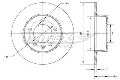 TOMEX Brakes TX 70-37 Číslo výrobce: 70-37. EAN: 5901646647442.