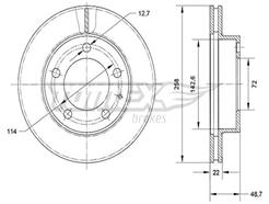 TOMEX Brakes TX 70-70