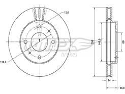 TOMEX Brakes TX 70-74