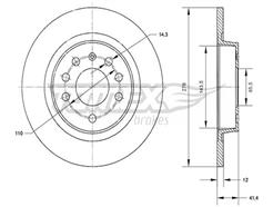 TOMEX Brakes TX 70-81