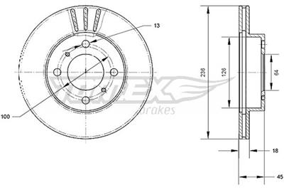 TOMEX Brakes TX 70-98 Číslo výrobce: 70-98. EAN: 5901646648050.