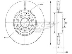 TOMEX Brakes TX 71-12