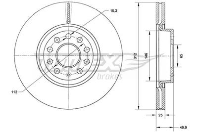 TOMEX Brakes TX 71-12 Číslo výrobce: 71-12. EAN: 5901646648197.