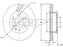 TOMEX Brakes TX 71-19