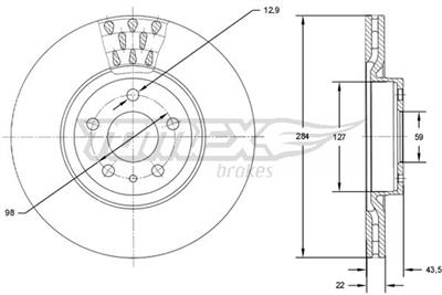TOMEX Brakes TX 71-39 Číslo výrobce: 71-39. EAN: 5901646648463.