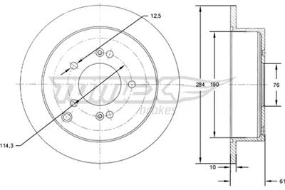 TOMEX Brakes TX 71-49 Číslo výrobce: 71-49. EAN: 5901646648562.