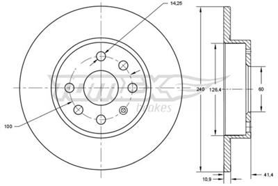 TOMEX Brakes TX 71-52 Číslo výrobce: 71-52. EAN: 5901646648593.