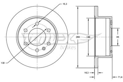 TOMEX Brakes TX 71-60 Číslo výrobce: 71-60. EAN: 5901646648678.