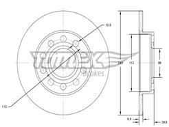 TOMEX Brakes TX 71-71