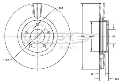 TOMEX Brakes TX 71-84 Číslo výrobce: 71-84. EAN: 5901646648913.