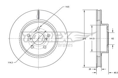 TOMEX Brakes TX 71-95 Číslo výrobce: 71-95. EAN: 5901646649026.