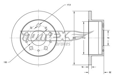TOMEX Brakes TX 72-35 Číslo výrobce: 72-35. EAN: 5901646649422.