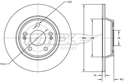 TOMEX Brakes TX 72-58 EAN: 5901646601185.