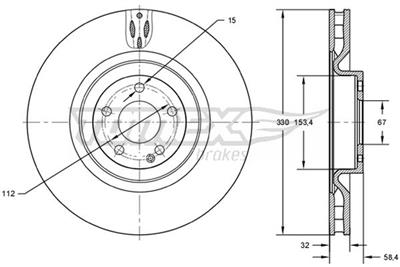 TOMEX Brakes TX 72-75 EAN: 5901646601352.