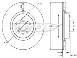 TOMEX Brakes TX 73-13