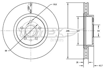TOMEX Brakes TX 73-13 EAN: 5901646601734.