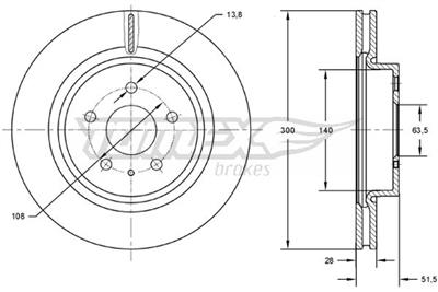 TOMEX Brakes TX 73-14 EAN: 5901646601741.
