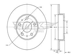 TOMEX Brakes TX 73-46