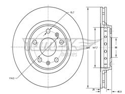 TOMEX Brakes TX 73-53